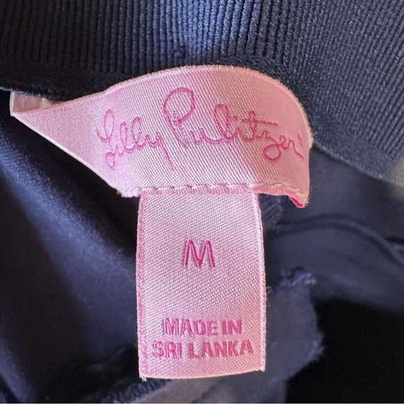 Lilly Pulitzer Navy Blue Legging Pants Womens Size Medium - Picture 2 of 7
